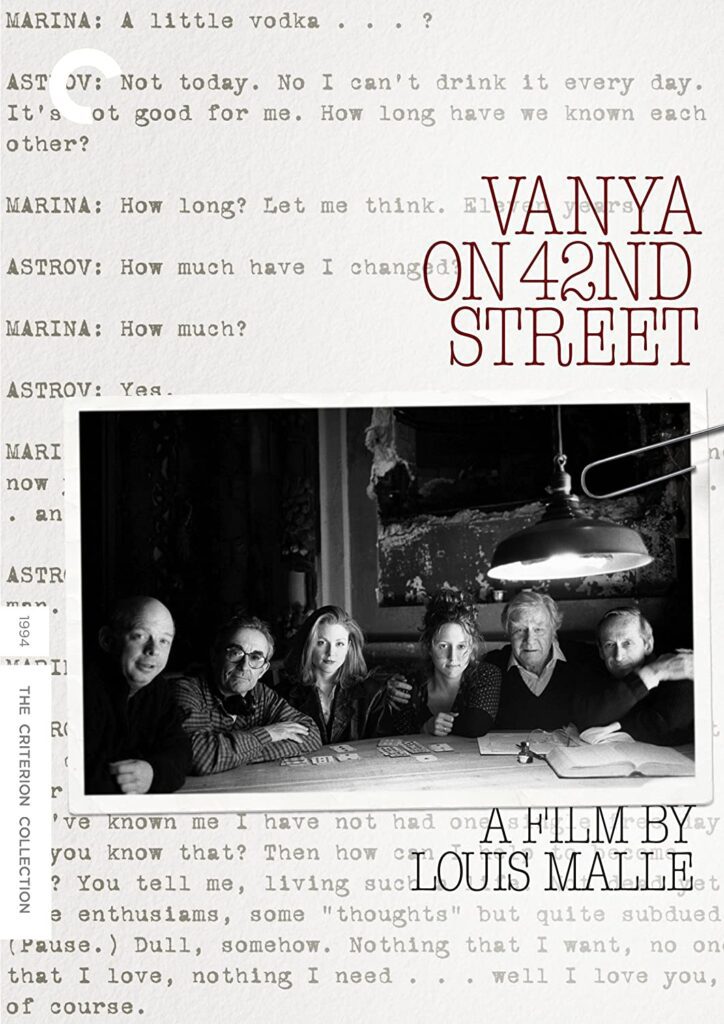Vanya on 42nd Street Criterion Collection DVD Review: Chronicling the Last  Days of Multiple Eras - Cinema Sentries