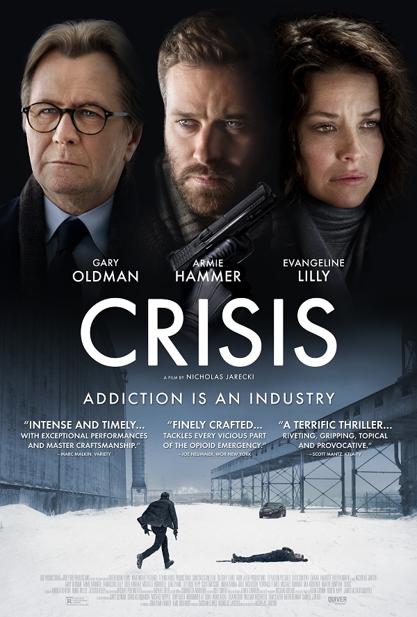 Poster of the movie Crisis depicts an action scene