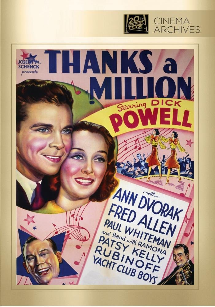 Custom Cropped DVD Cover of Thanks A Million