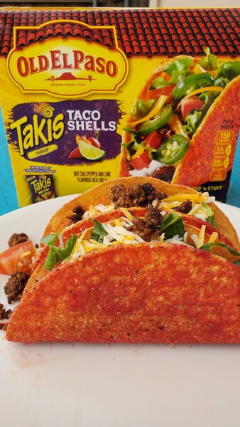 Old El Paso Takis Fuego Stand N Stuff Taco poster