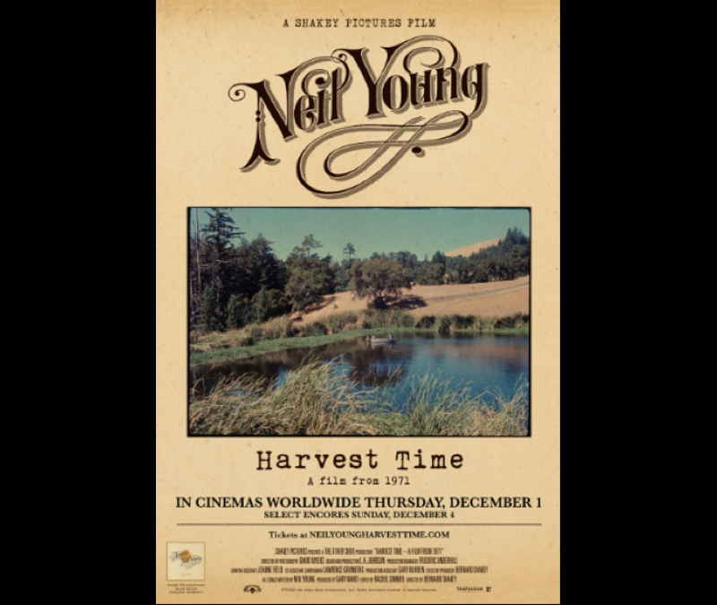 Neil Young Harvest Time Film Poster Image