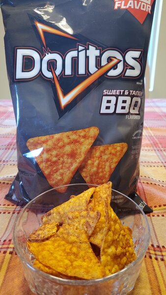 View of the doritos sweet tangy bbq