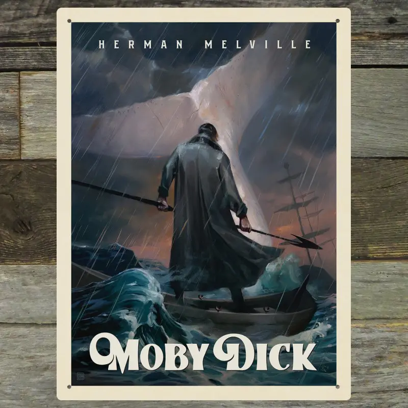 Melville Moby Dick Book Cover