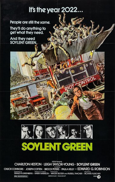 Soylent Green Poster on display of the website