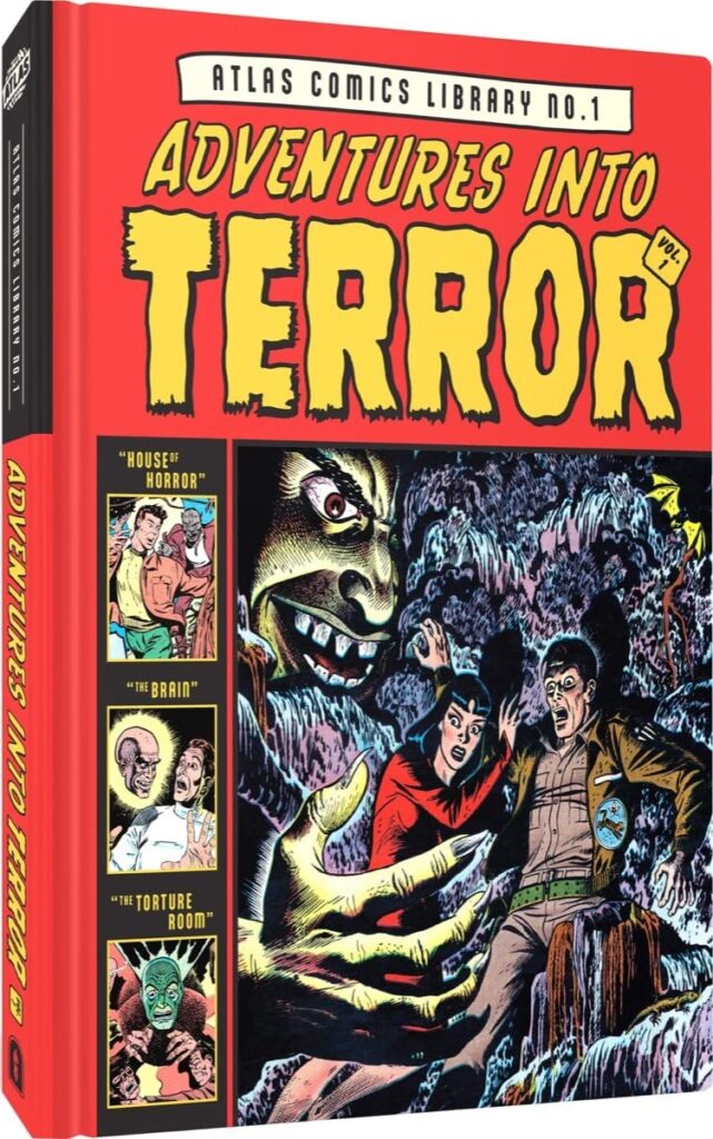 The cover of adventures into terror.