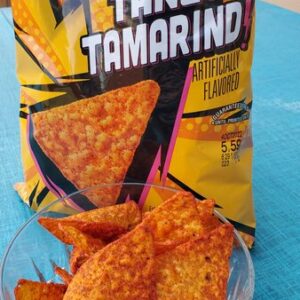 Doritos tangy tamarind artificially flavor with a filled bowl