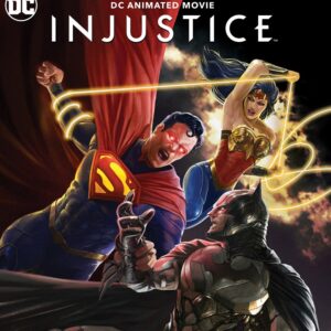 A movie cover for Injustice